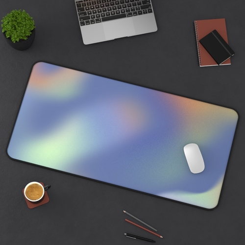 Desk Mat Green Glowing Swirls - Image 4