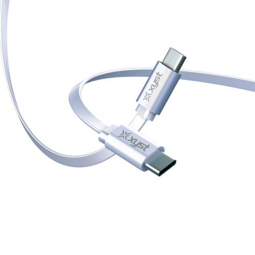 Xyst Flat USB-C to USB-C Charge and Sync Cable 4Ft - Image 2