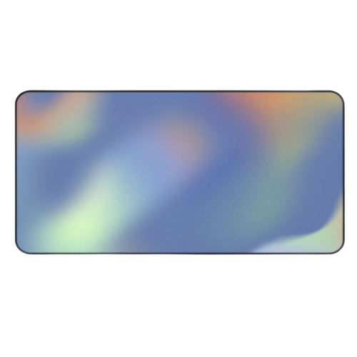 Desk Mat Green Glowing Swirls