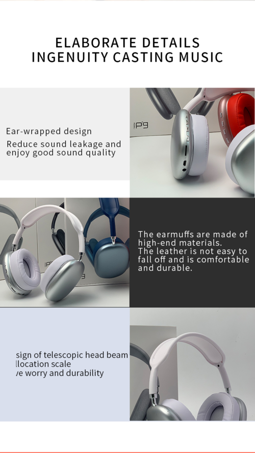 2021 New Wireless Headset HIFI Stereo Bluetooth Headphones - Image 2