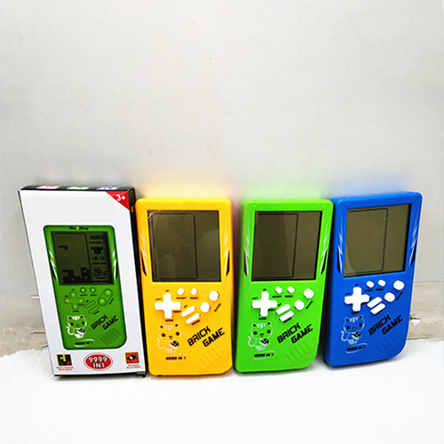 Retro Childhood Tetris Handheld Game Player Yellow - Image 5
